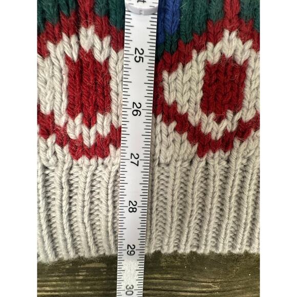 Lucky Brand XL Fair Isle Knit Cream Fisherman Cabincore - Picture 6 of 6